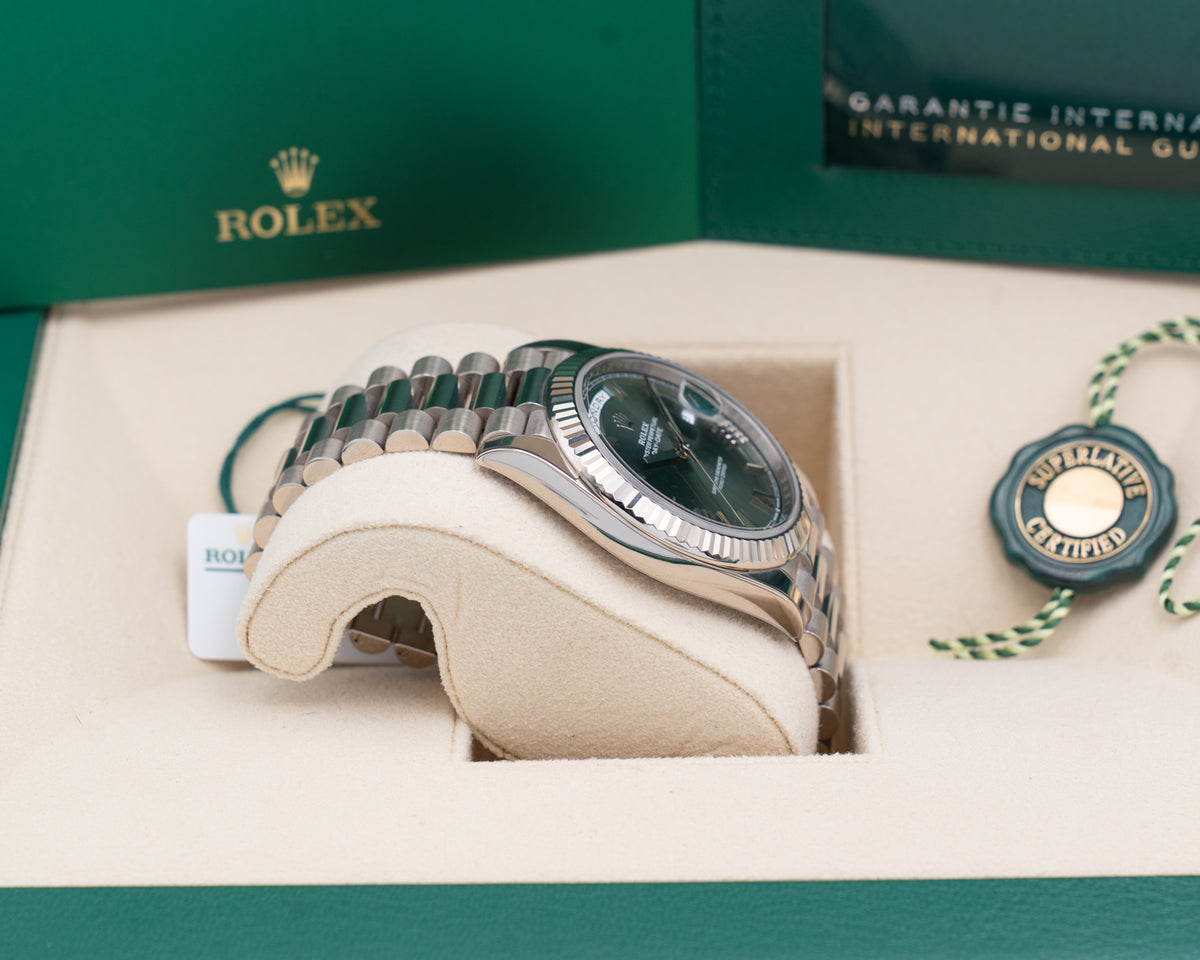 Rolex Day Date 40mm 228239 Green Roman Numeral Dial 2022
