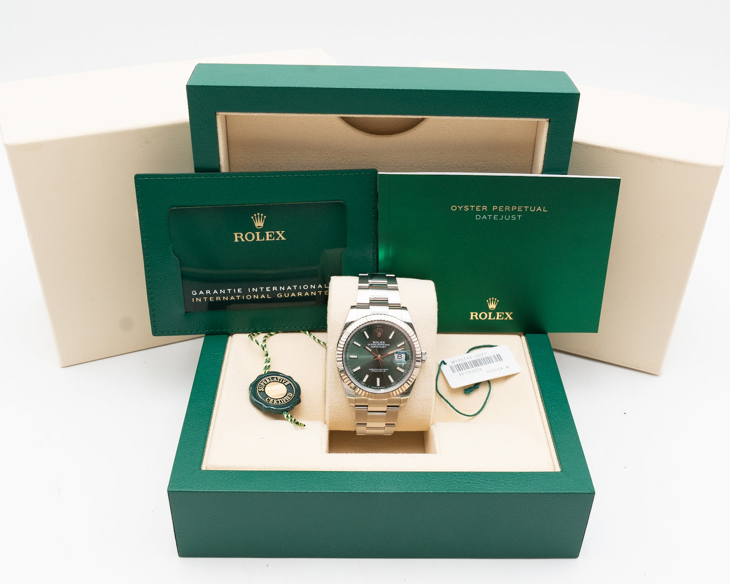 Rolex Datejust 126334 41mm Mint green Fluted Oyster 2022