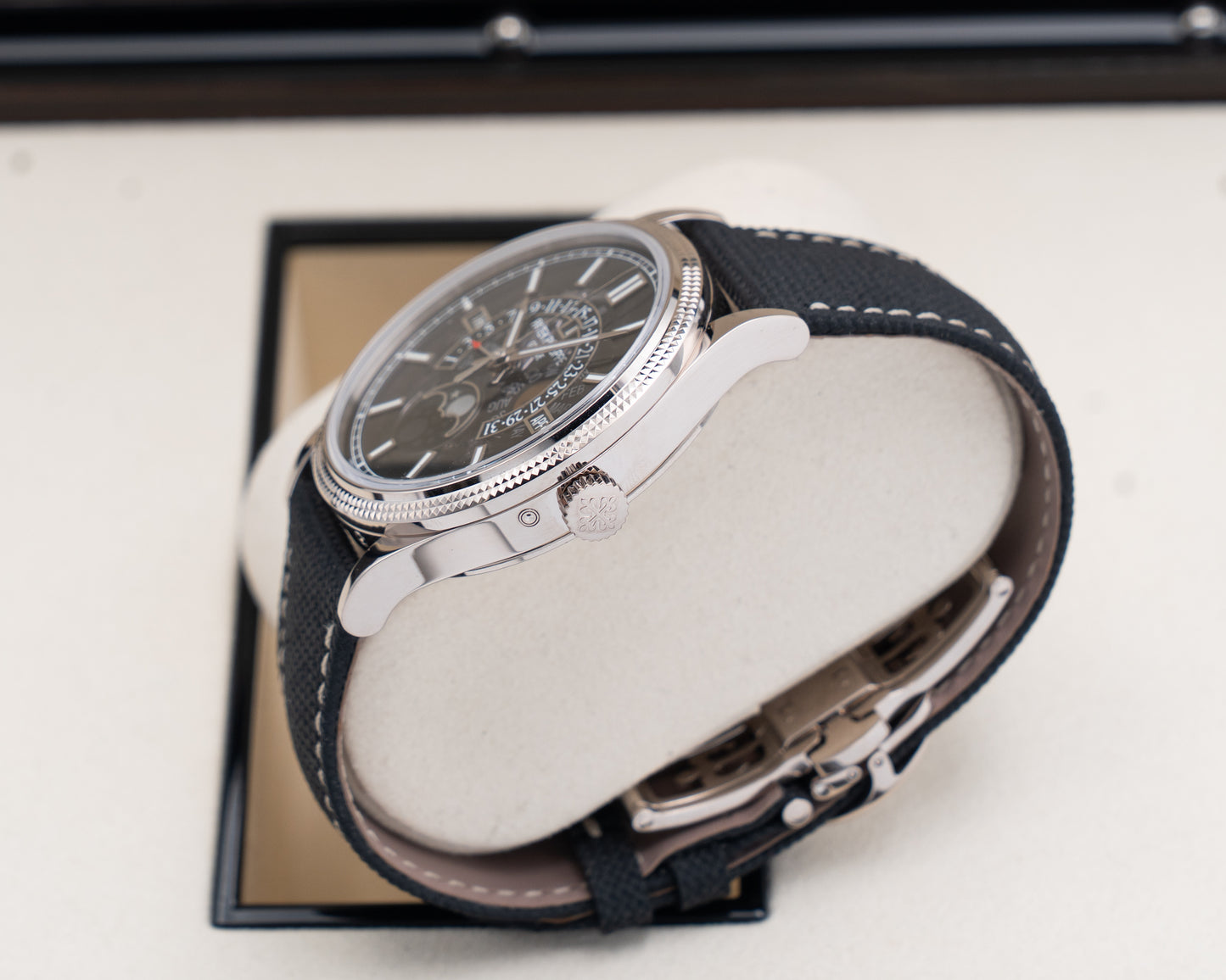 Patek Philippe Retrograde Perpetual Calendar 39.5mm 6159G Moonphase Hobnail Bezel 2025