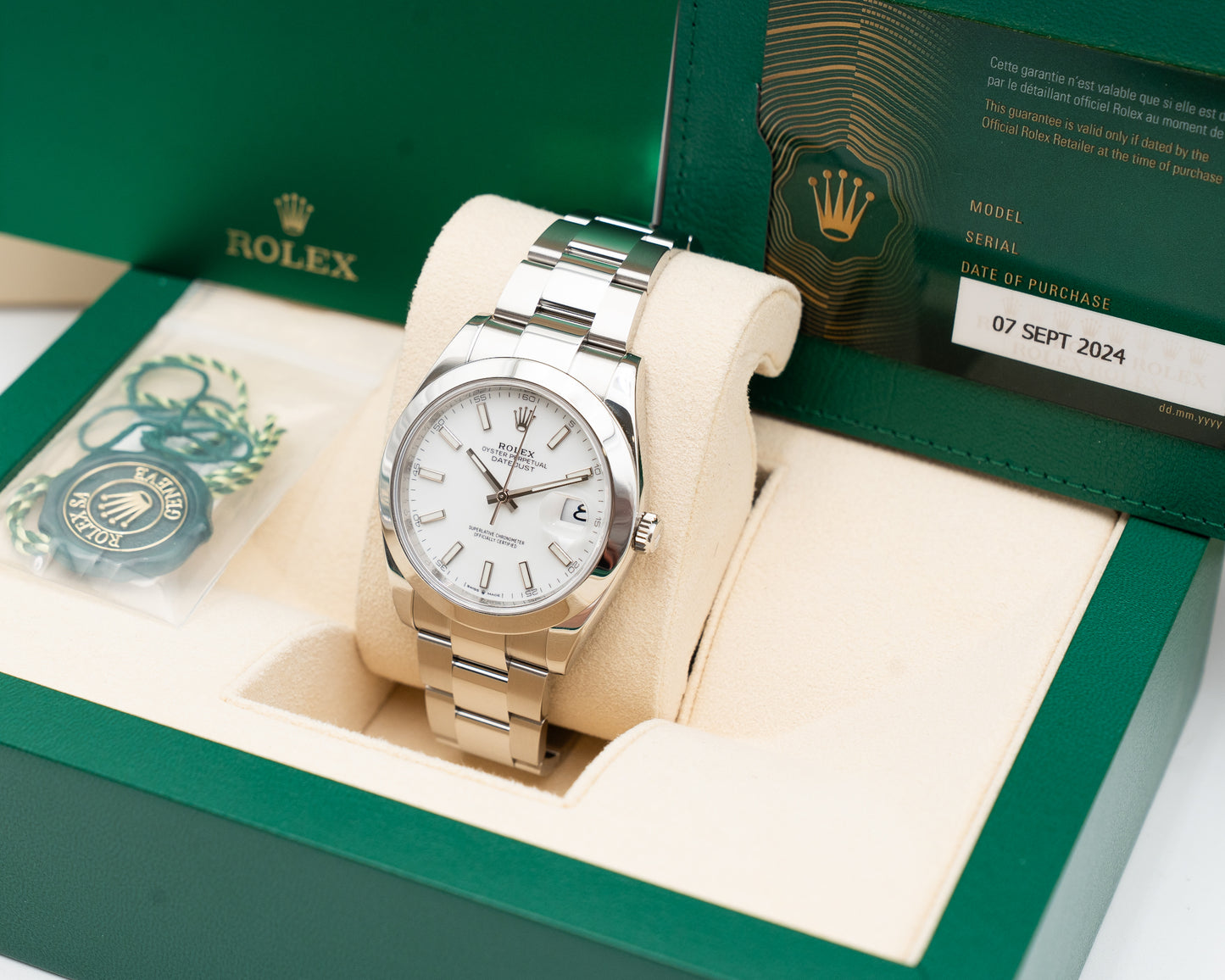 Rolex Datejust 16300 41mm White Smooth Bezel Oyster 2024