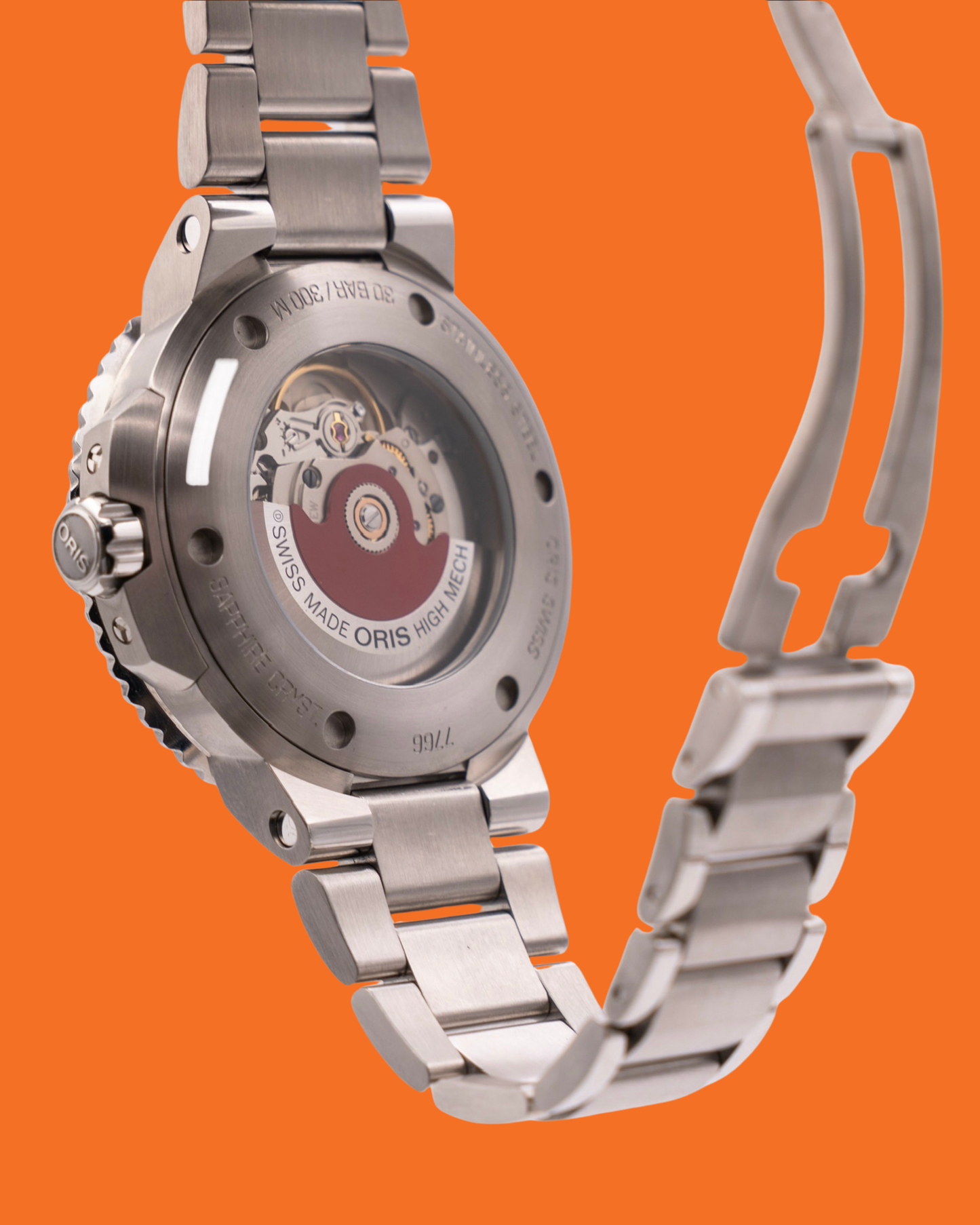 Oris Aquis Date Relief 41.5mm Cherry Red Dial Stainless Steel