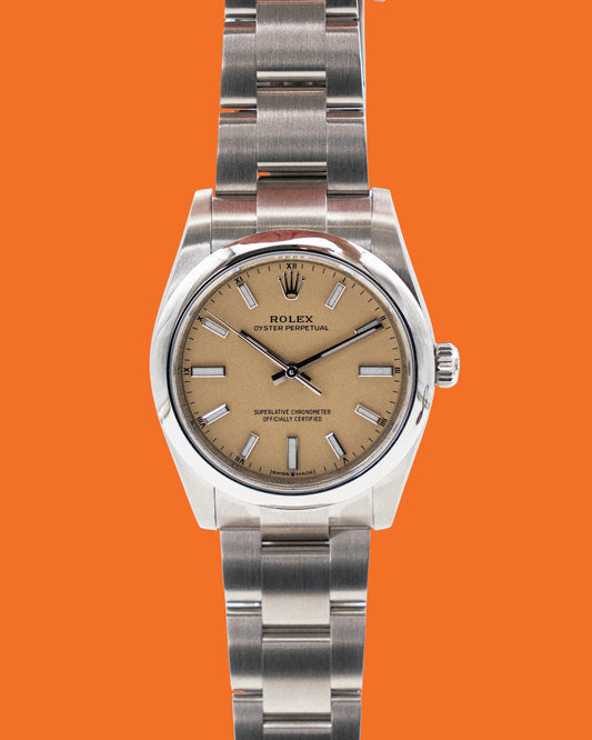 Rolex Oyster Perpetual 34mm 124200 Beige Dial 2026