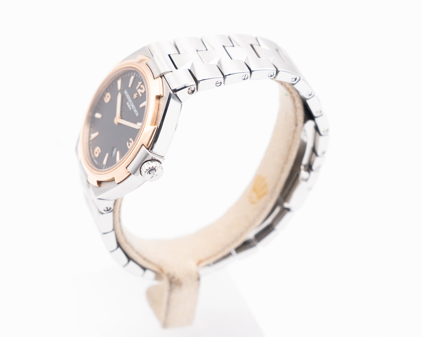 Vacheron Constantin Overseas 34mm 25250 Two Tone Rose Gold Black Dial