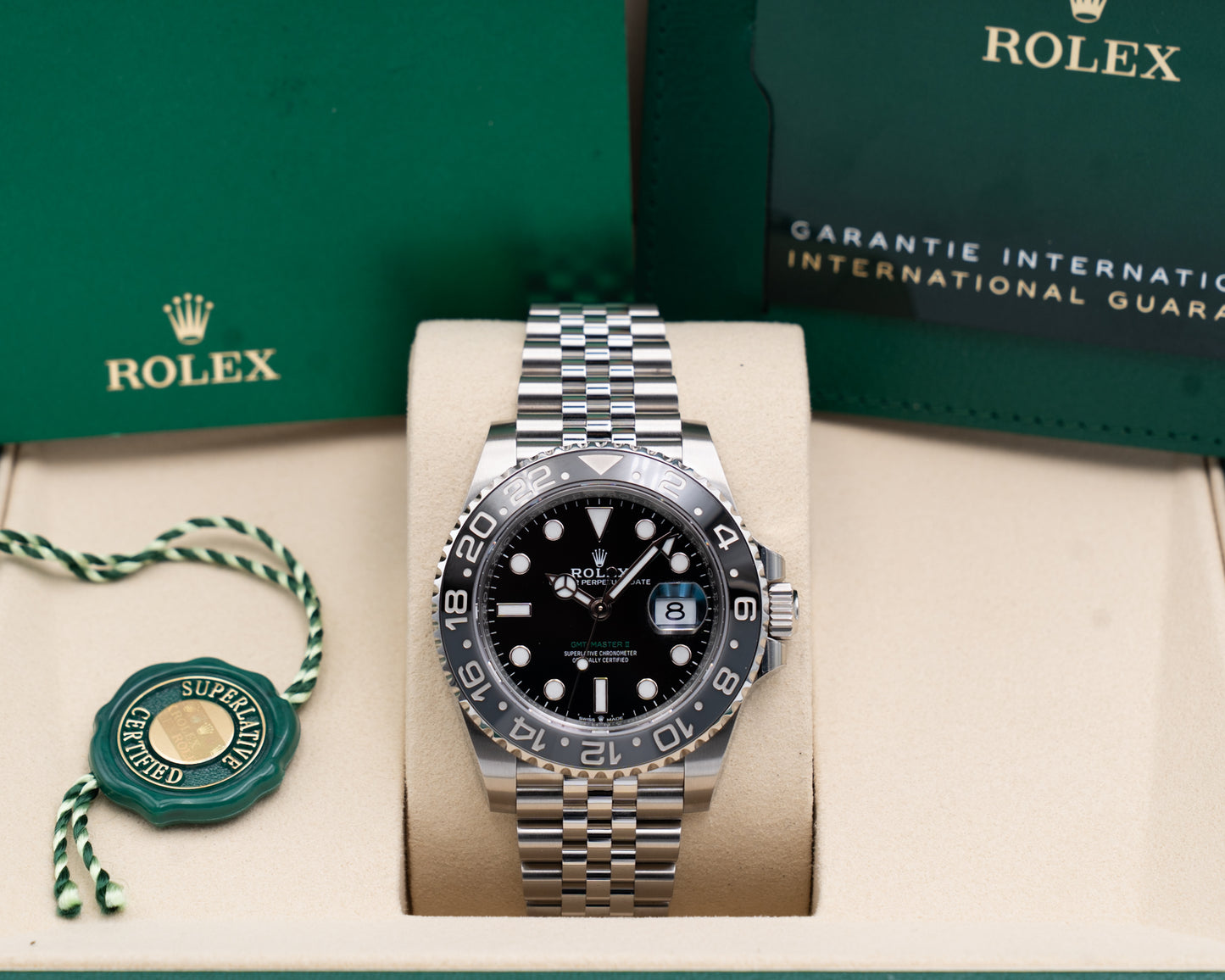 UNWORN STICKERED Rolex GMT-Master II 40mm 126710GRNR Bruce Wayne Jubilee 2026