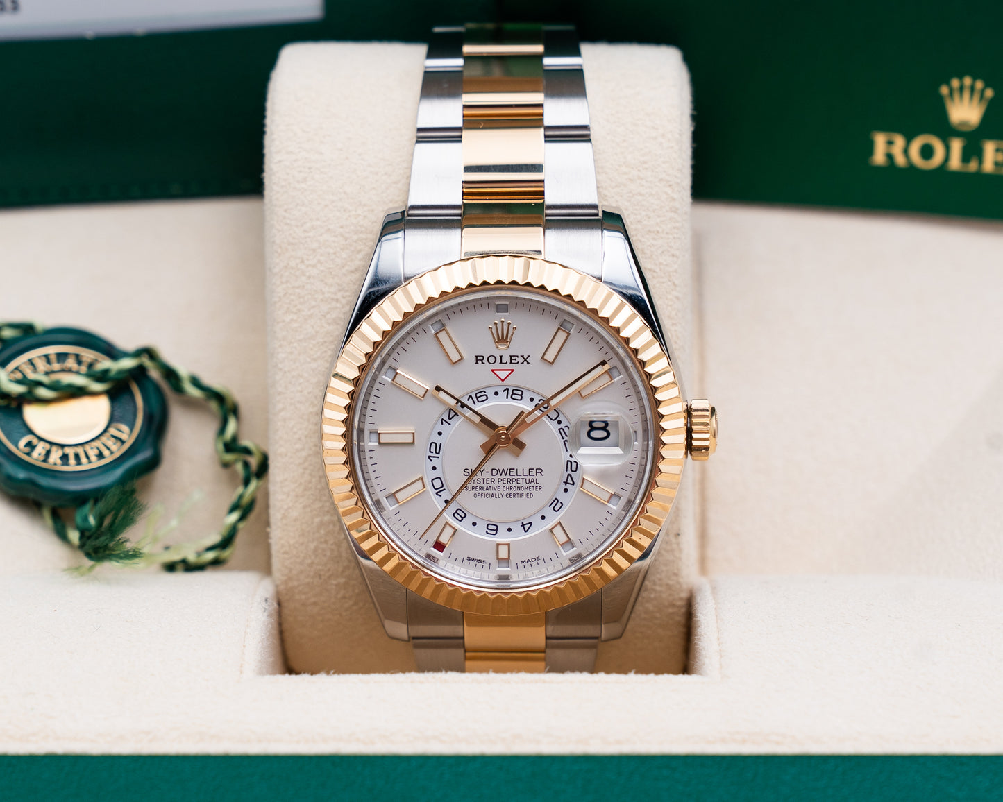 Rolex Sky-Dweller 42mm 326933 Two Tone White Dial 2019