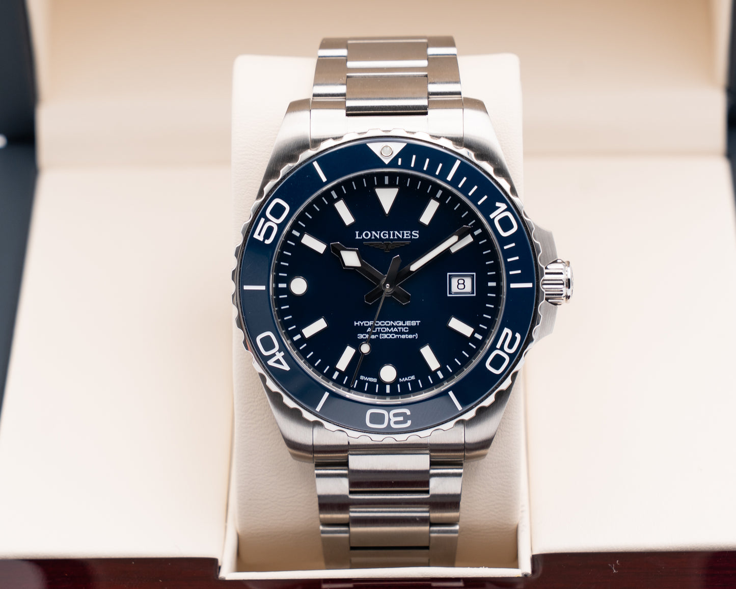 UNWORN STICKERED Longines Hydroconquest 42mm L3.788.4.96.6 Blue Dial 2026