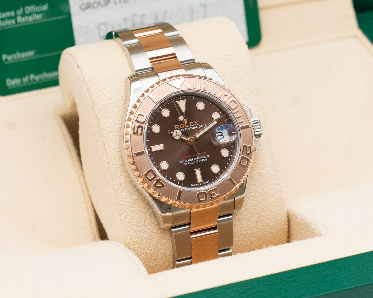 Rolex Yacht-Master 37mm 268621 Rose Gold Chocolate Dial
