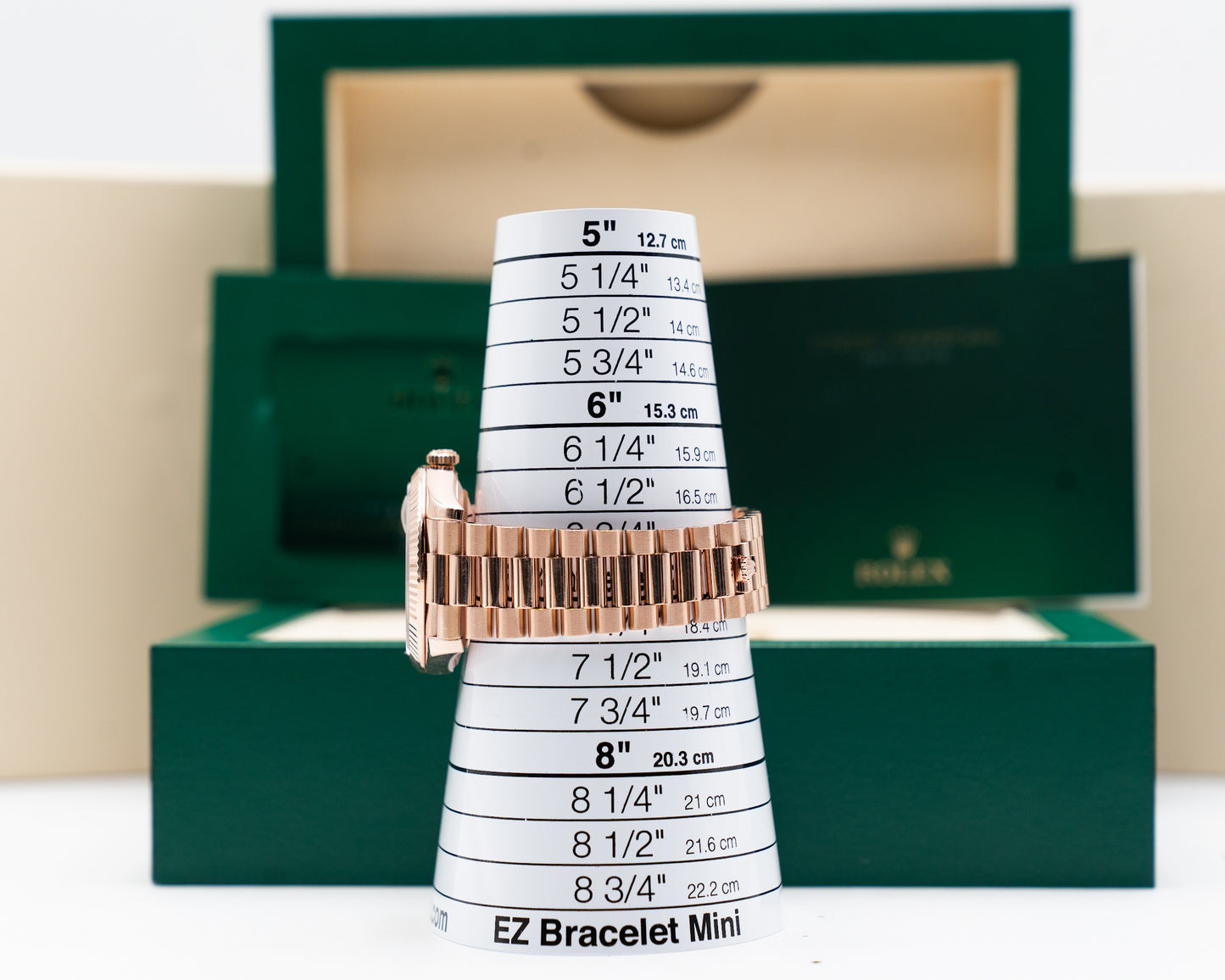 Rolex Day-Date 40mm 228235 Everose / Chocolate Diamond Baguette Dial 2021