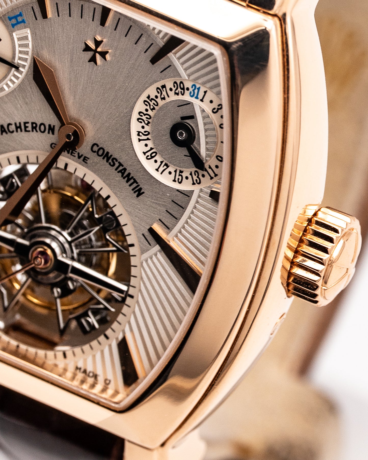 Vacheron Constanting Malte Tourbillon 36mm 30066/000R-8816 Tonneau Rose Gold