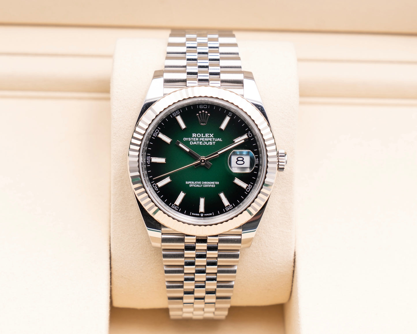 Rolex DateJust 41mm 126334 Green Ombre on Jubilee 2026