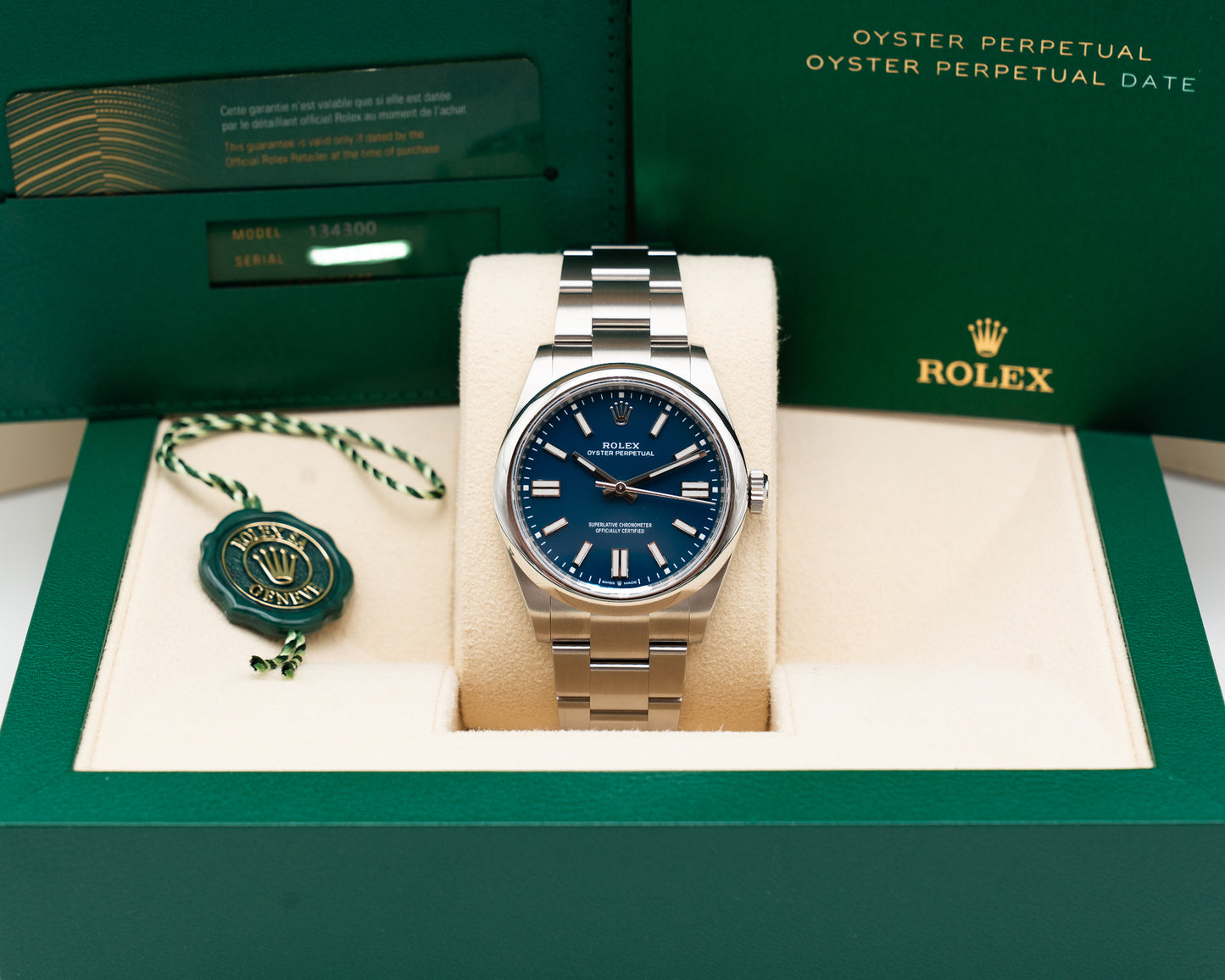 Rolex Oyster Perpetual 41mm 134300 Med Blue Dial 2026