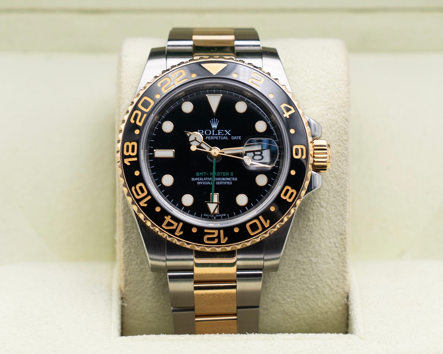 Rolex GMT Master II 40mm 116713ln Black Dial Two-Tone 2009