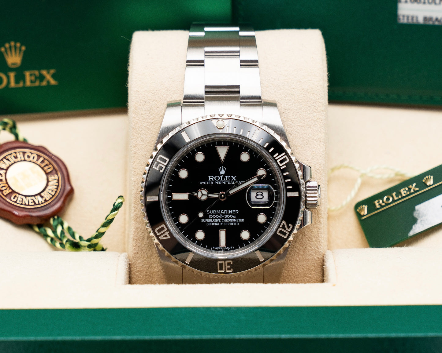 Rolex Submariner 40mm 116610LN Black Ceramic 2015