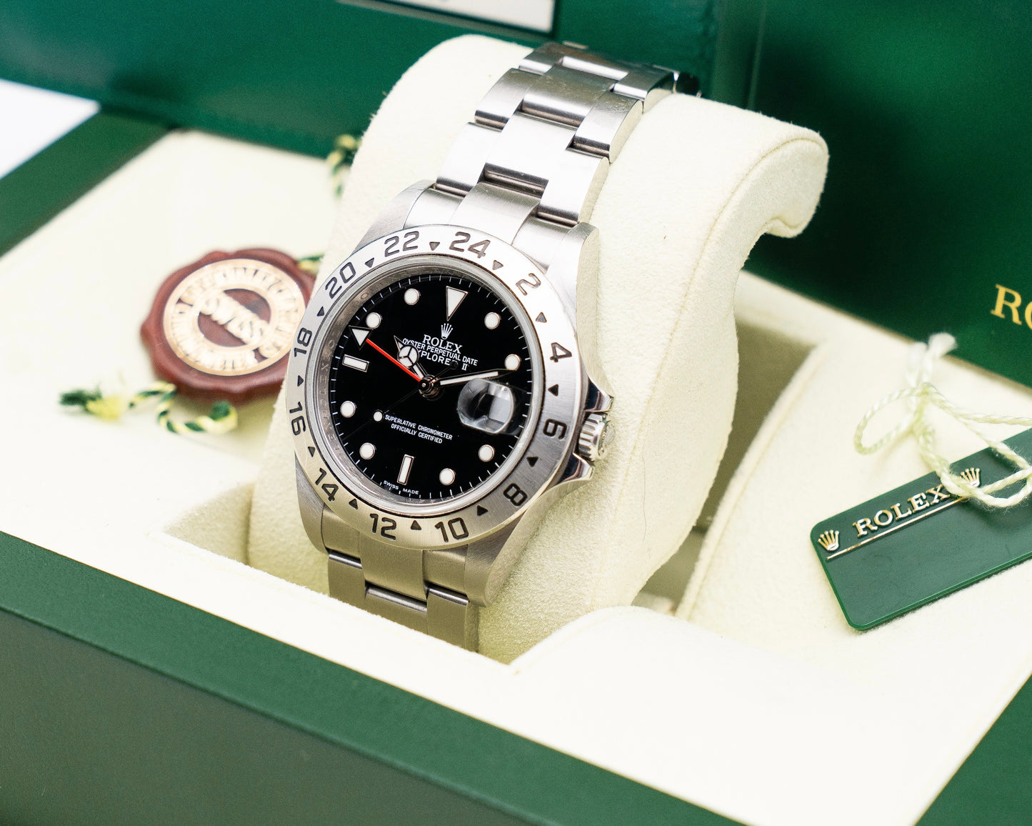 UNPOLISHED Rolex Explorer II 40mm 16570 Black Dial 2011