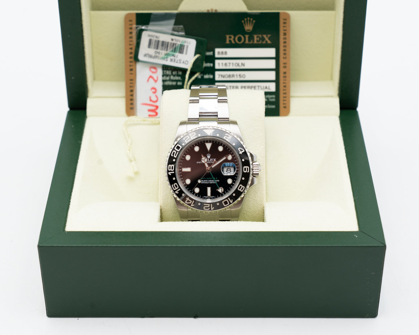 Rolex GMT-Master II 116710LN 40mm Green Arrow 2014