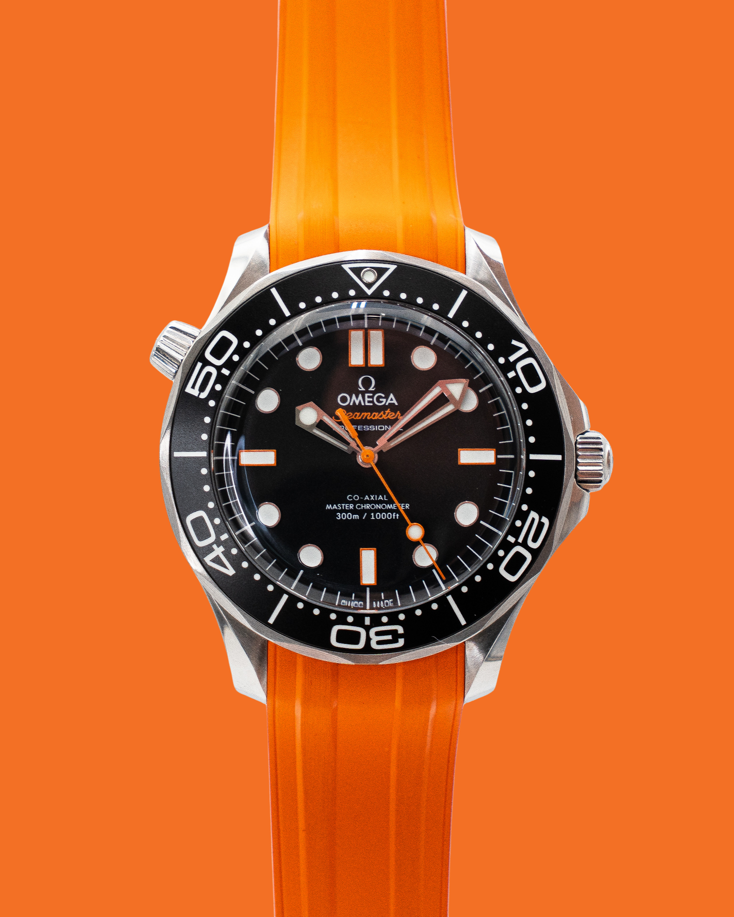 Omega Seamaster Diver 300M 42mm 210.32.42.20.01.006 Orange Strap Black Dial 2026