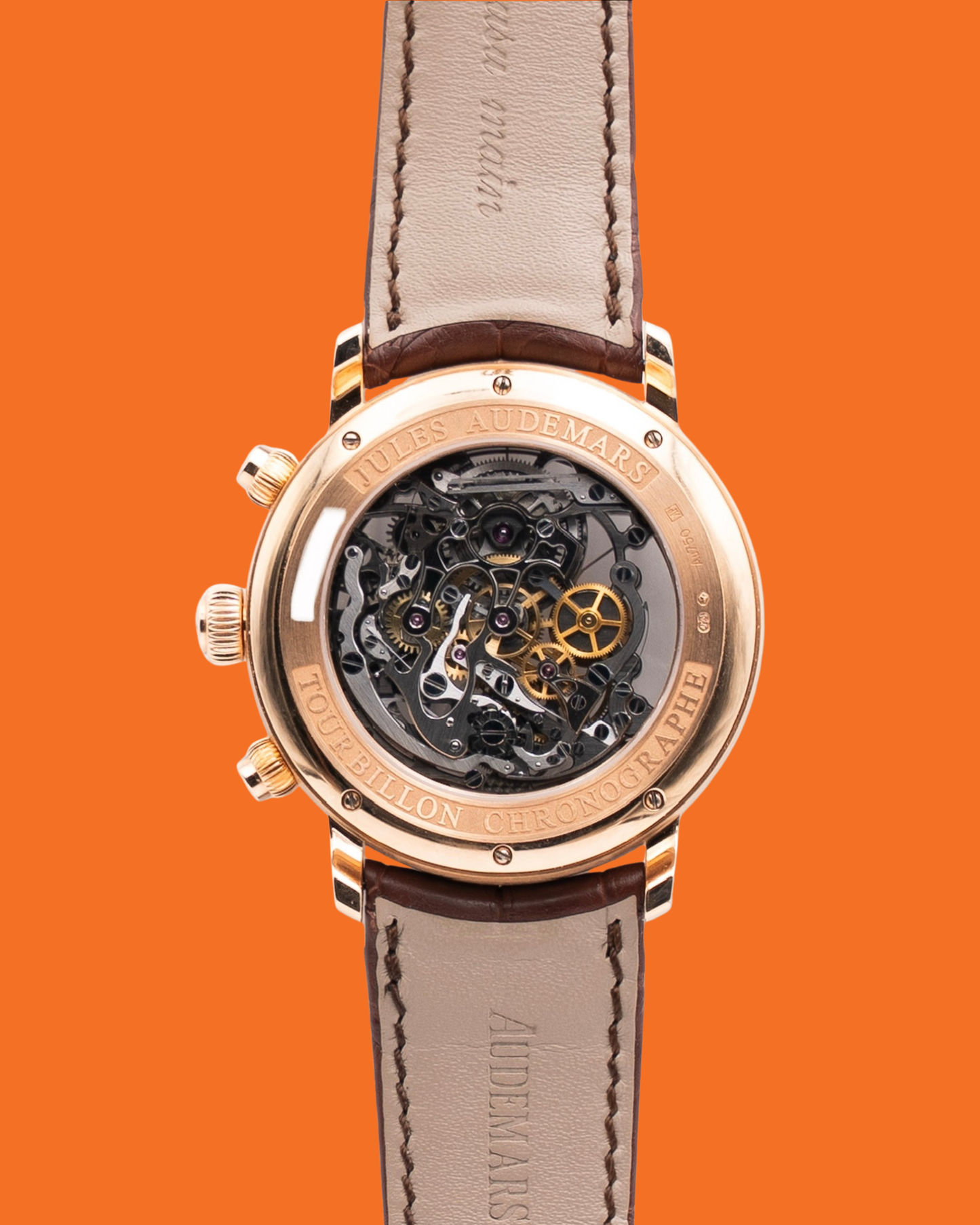 Audemars Piguet Jules Audemars 26346 Tourbillon Chronograph Openworked 41mm 26346  Pink Gold