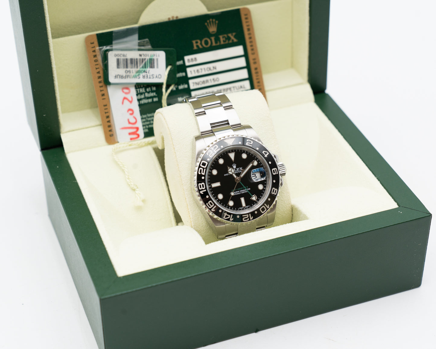 Rolex GMT-Master II 116710LN 40mm Green Arrow 2014