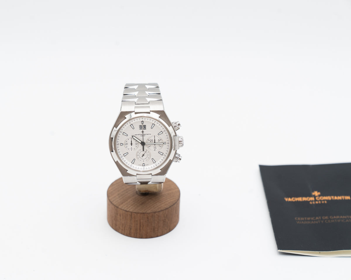 Vacheron Constantin Overseas 42mm 49150/B01A-9095 White Dial Chronograph 2014