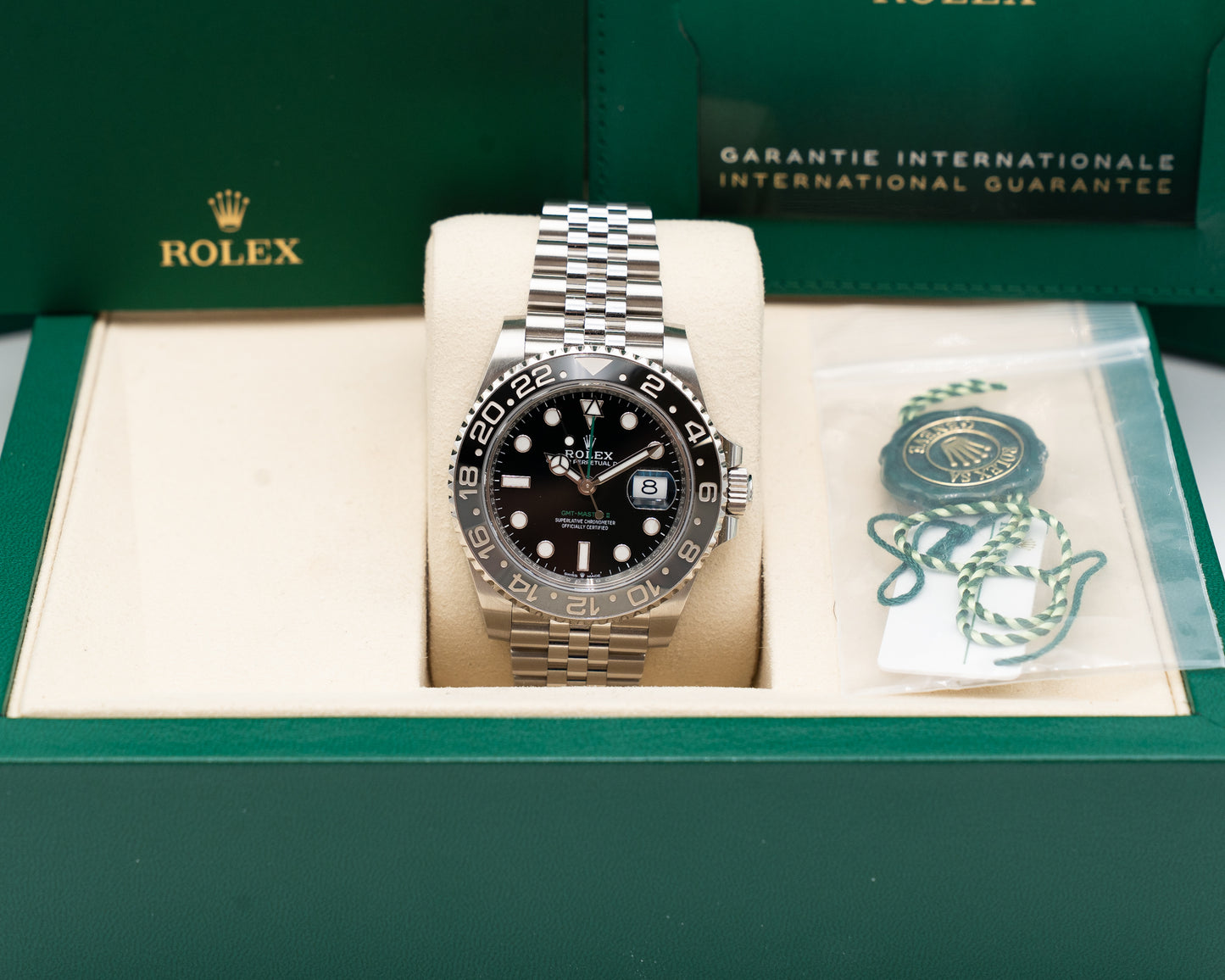 Rolex GMT Master II 40mm 126710GRNR Bruce Wayne on Jubilee 2025