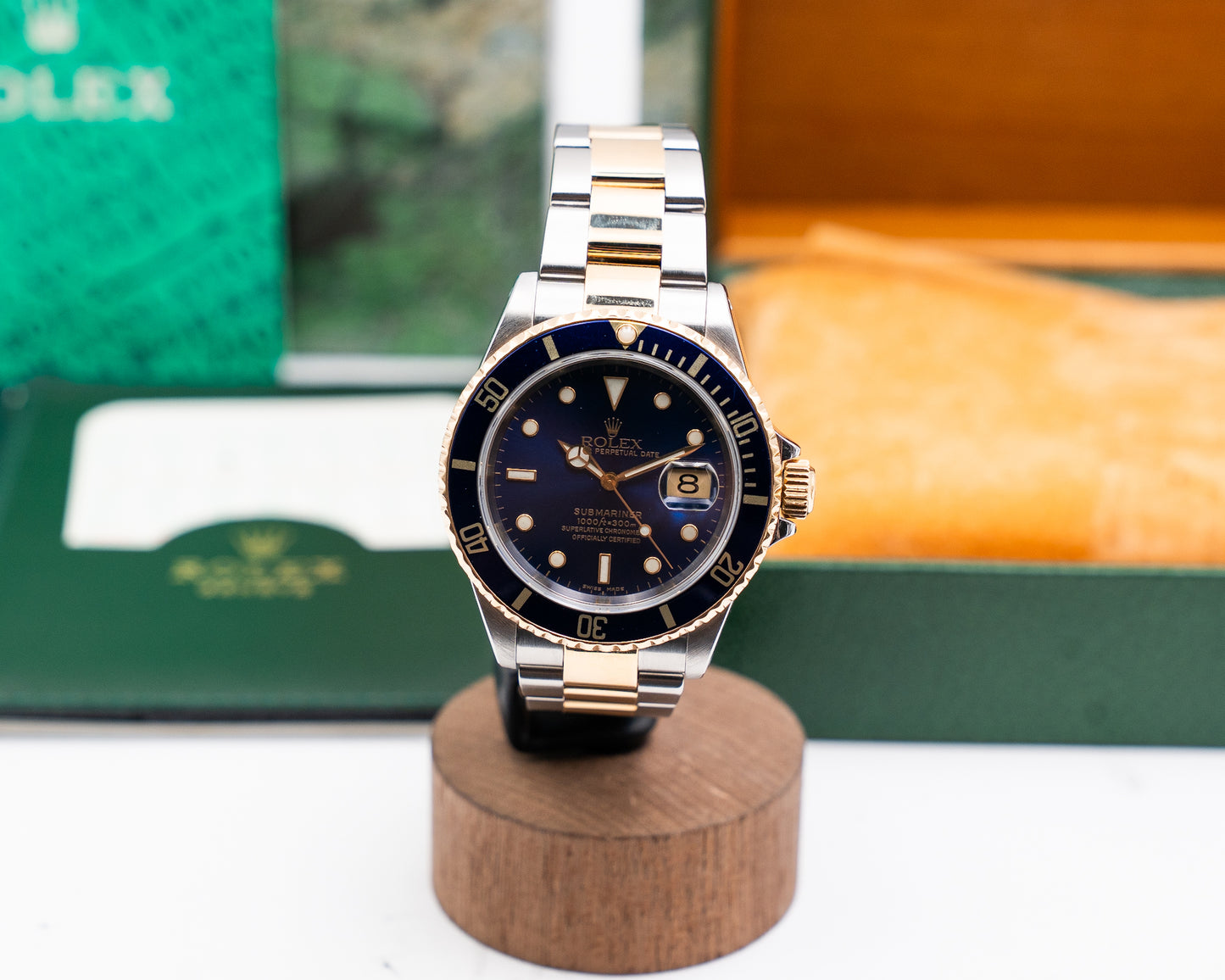 Rolex Submariner Date 40mm 16613LB Two Tone Yellow Bluesy A-Serial