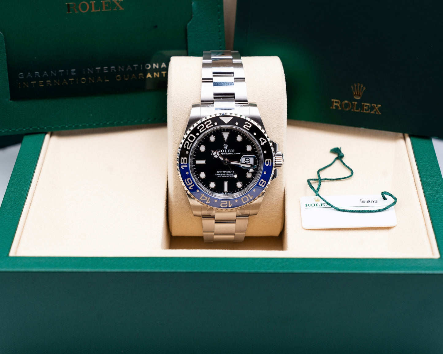 UNWORN STICKERED Rolex GMT Master II 40mm 126710BLNR Batman 2026