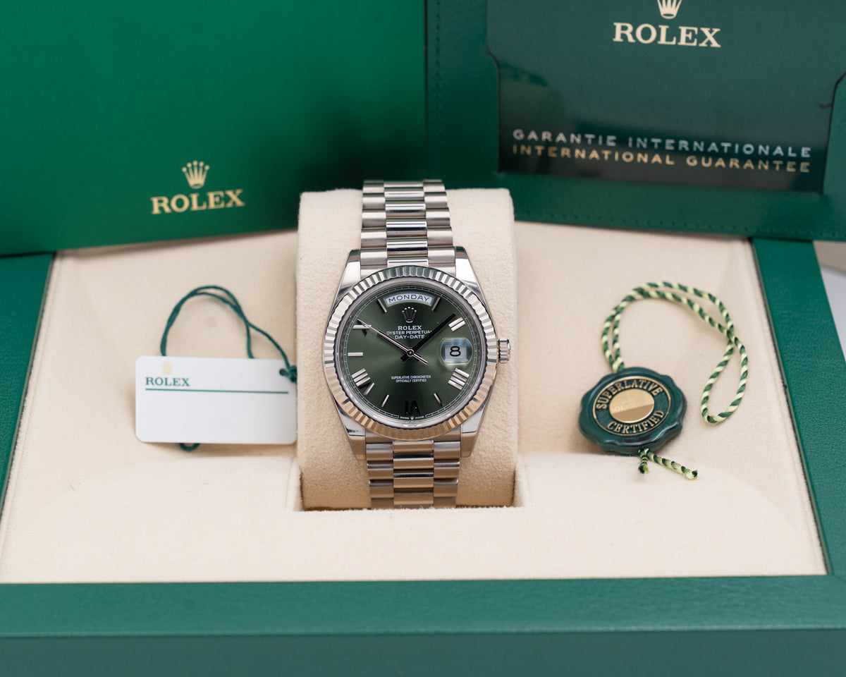 Rolex Day Date 40mm 228239 Green Roman Numeral Dial 2022