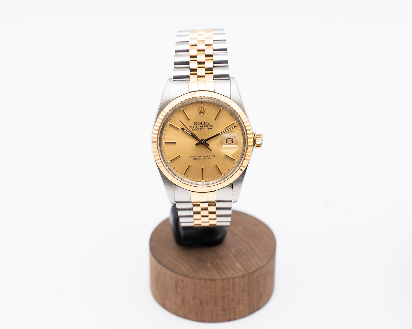 Rolex Datejust 36mm 16013 Champagne Dial On Jubilee 9M Serial