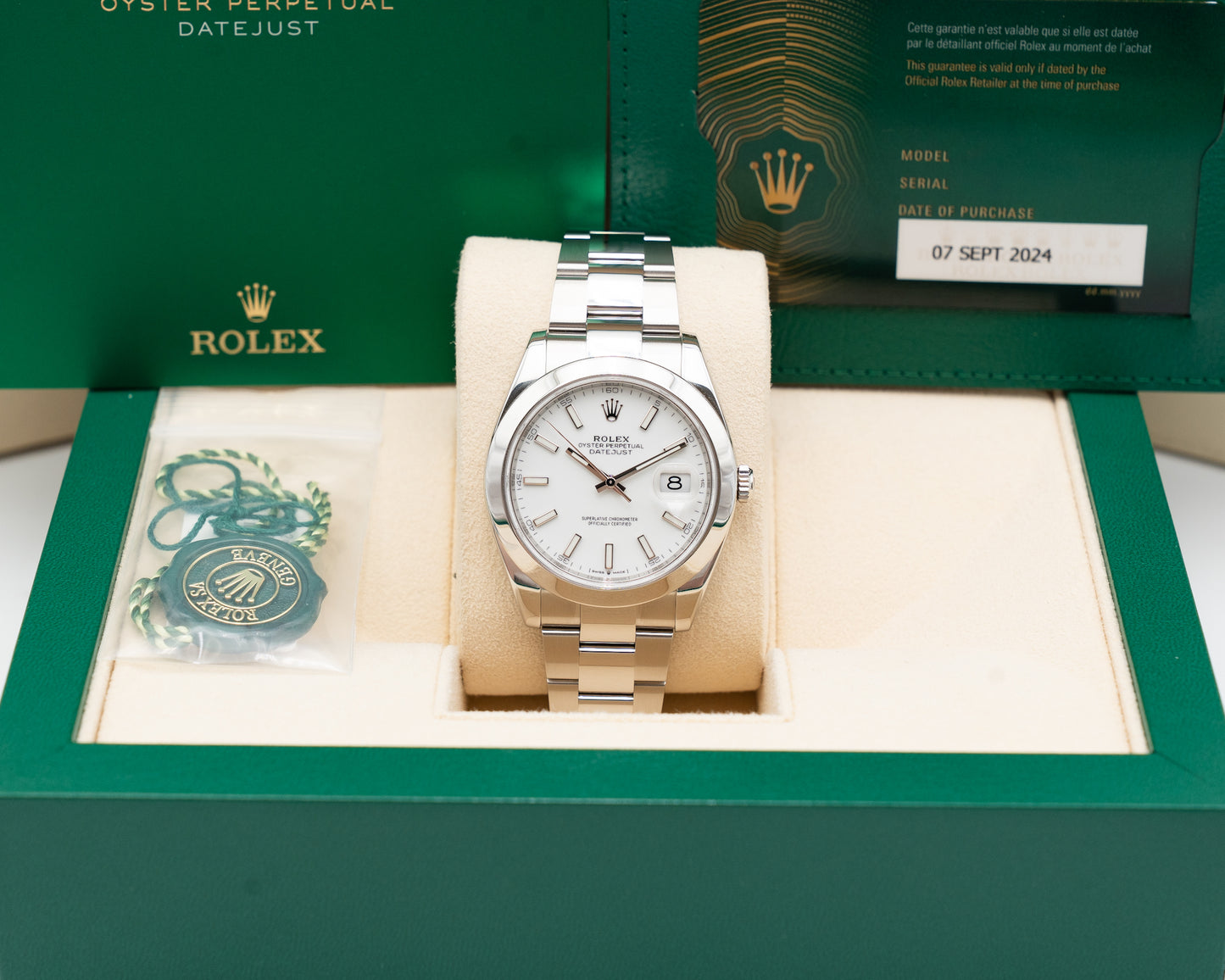 Rolex Datejust 16300 41mm White Smooth Bezel Oyster 2024