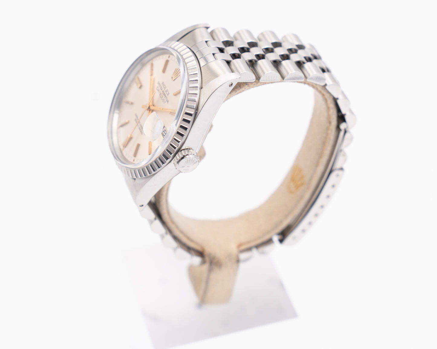 Rolex Datejust 36mm 16030 Silver Dial Fluted Jubilee