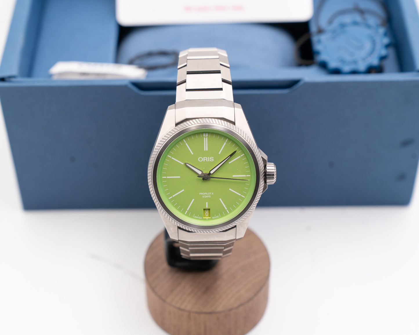 Oris Propilot X Kermit Edition 39mm 01 400 7778 7157 Titanium Green