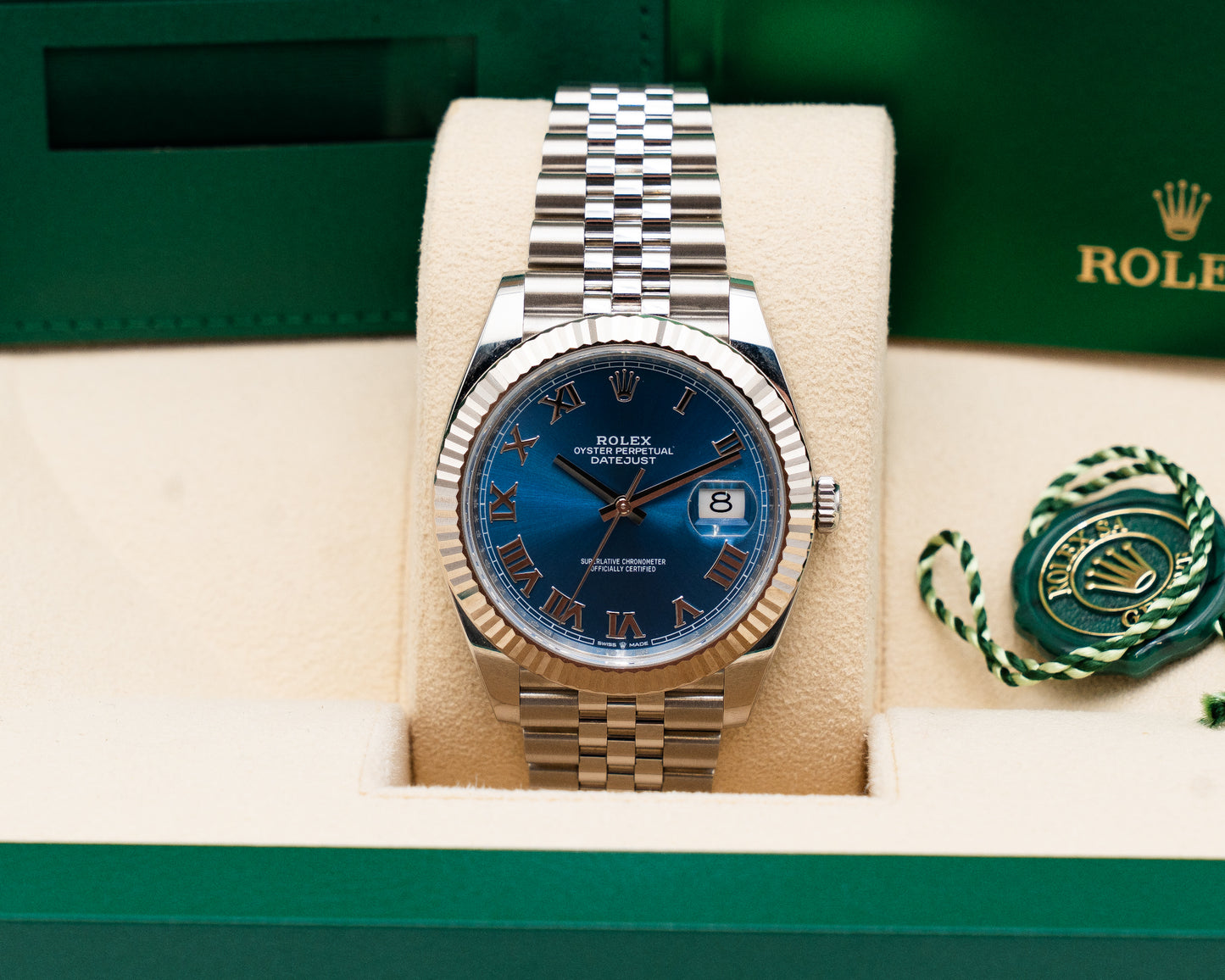 Rolex Datejust 41mm 126334 Blue Roman Jubilee 2025