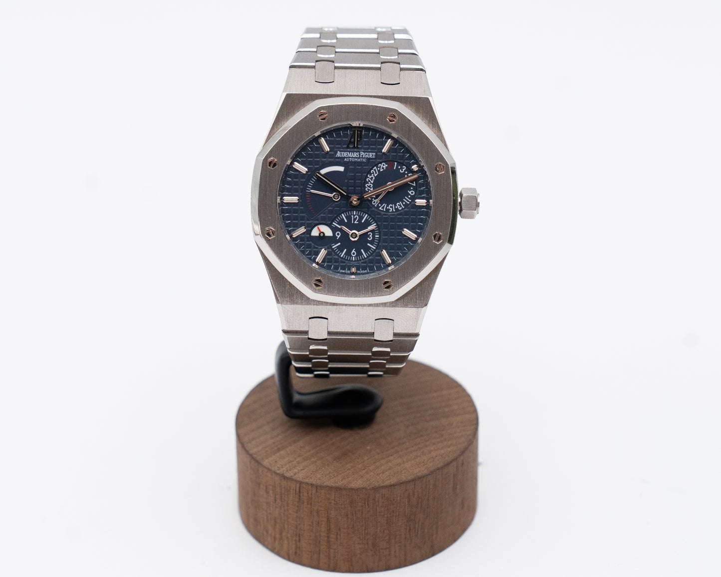 Audemars Piguet Royal Oak 39mm 26120ST.OO.1220ST.02 Dual Time Blue F-Serial