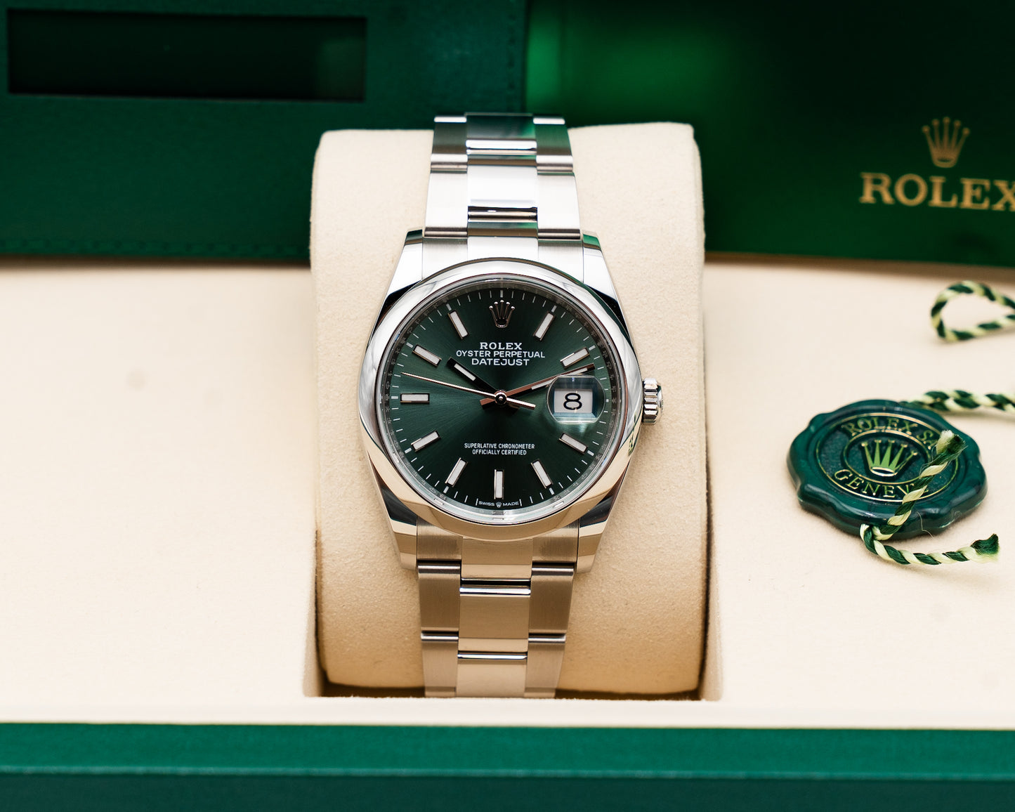 UNWORN Rolex Datejust 36mm 126200 Mint Green 2026