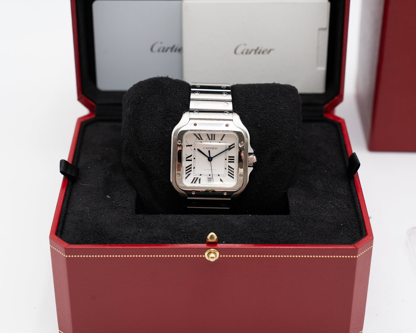 Cartier Santos 39.8mm WSSA0018 White Dial Large 2024