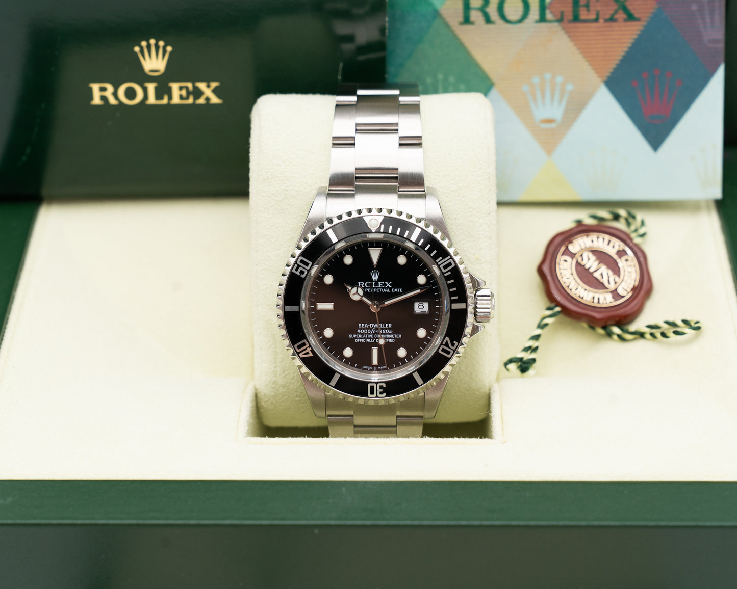 Rolex Seadweller 4000 40mm 16600 Black Aluminum Bezel