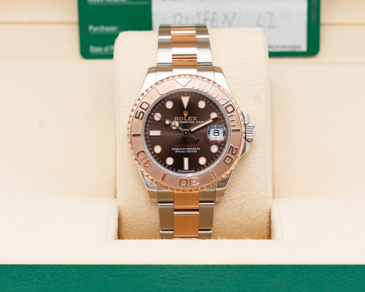 Rolex Yacht-Master 37mm 268621 Rose Gold Chocolate Dial