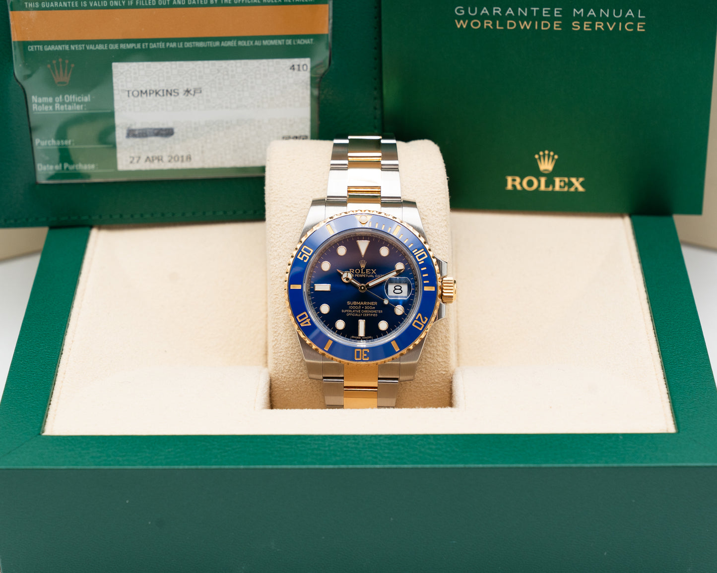 Rolex Submariner Date 116613LB 40mm Rolesor Two tone / "Bluesy" 2018