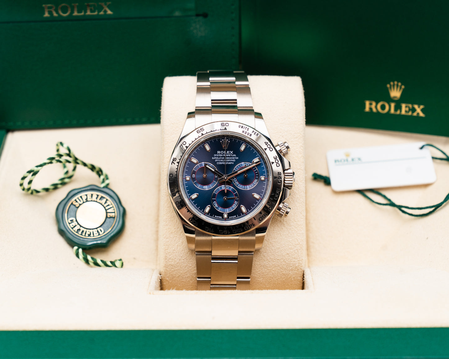 Rolex Daytona 40mm 116509 White Gold Blue Dial John Mayer 2020