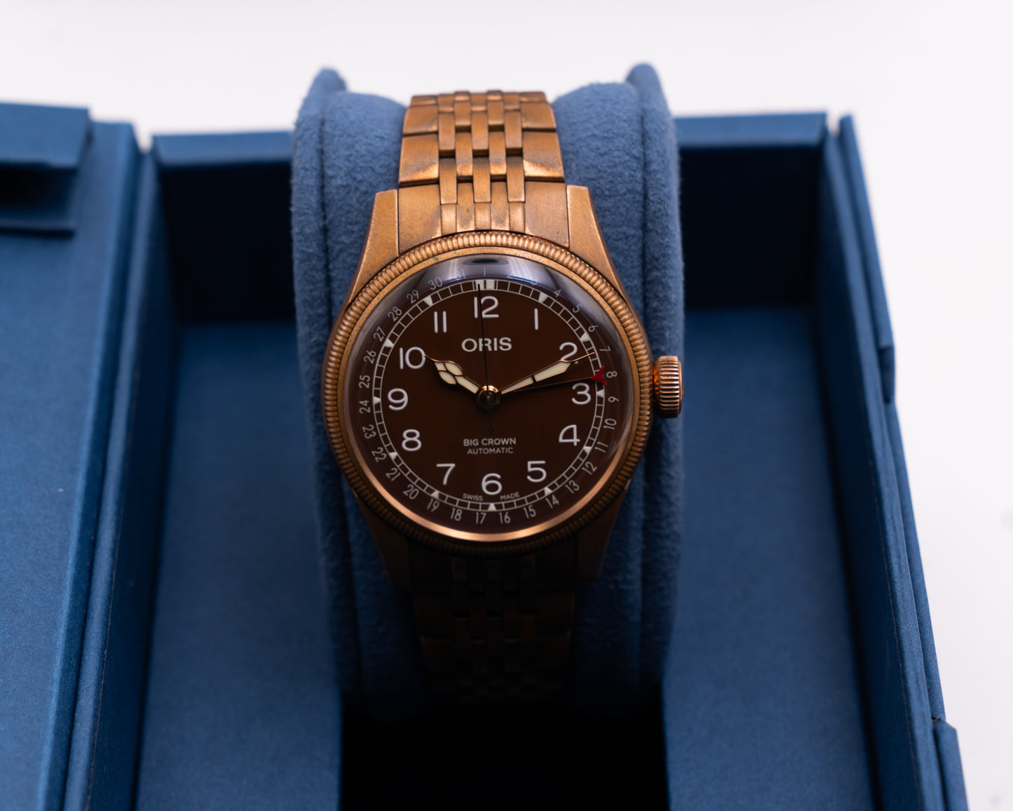 Oris Big Crown Bronze Pointer Date 40mm Brown Dial Bronze Bracelet