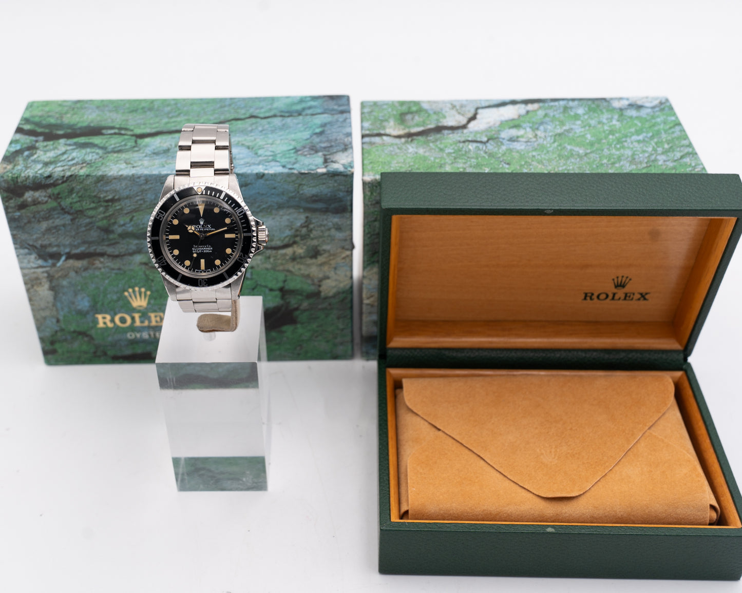 TIFFANY DIAL PATINA Rolex Submariner No Date 40mm 5513 Black Aluminum
