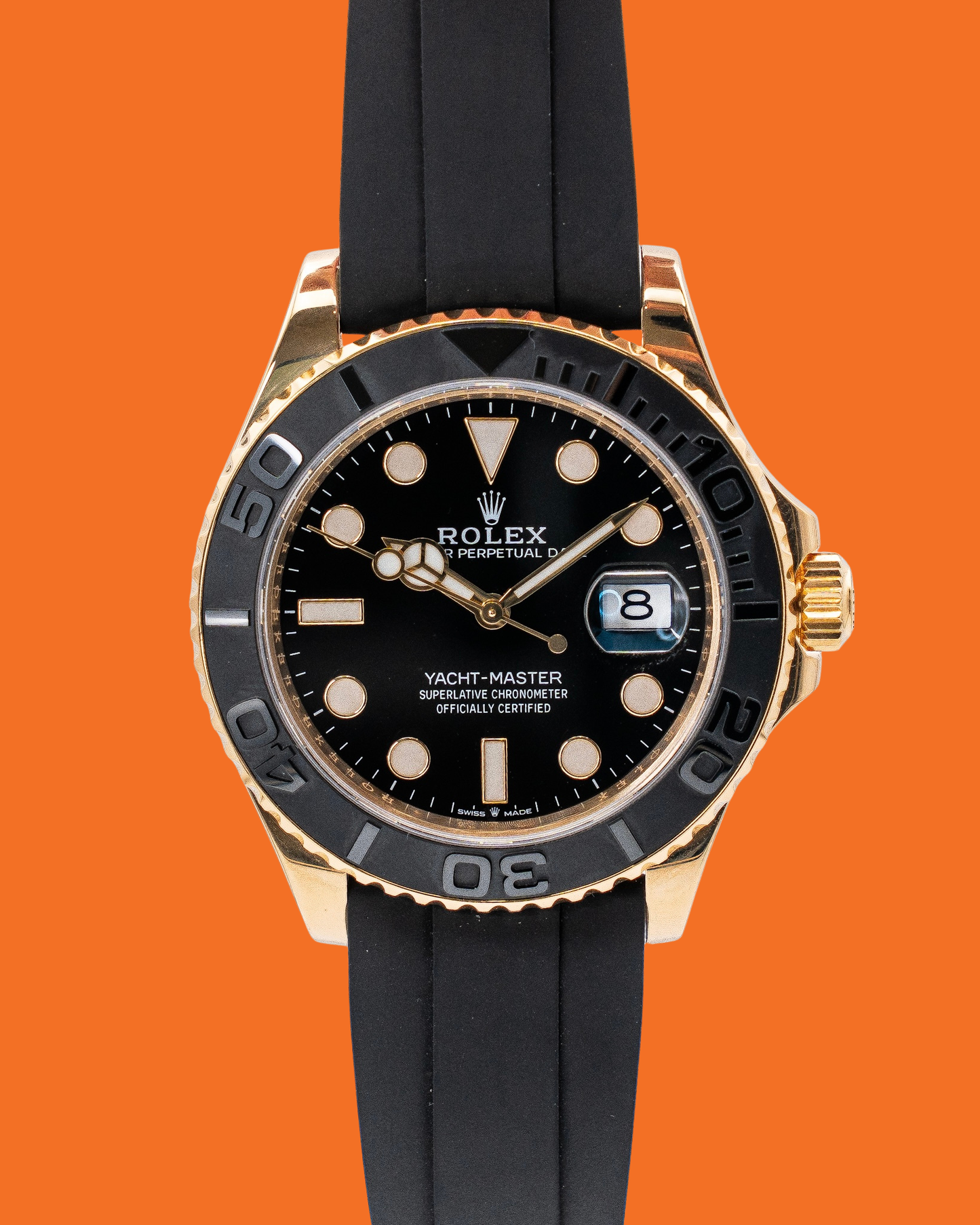 Rolex Yacht Master 226658 42mm Yellow Gold OysterFlex