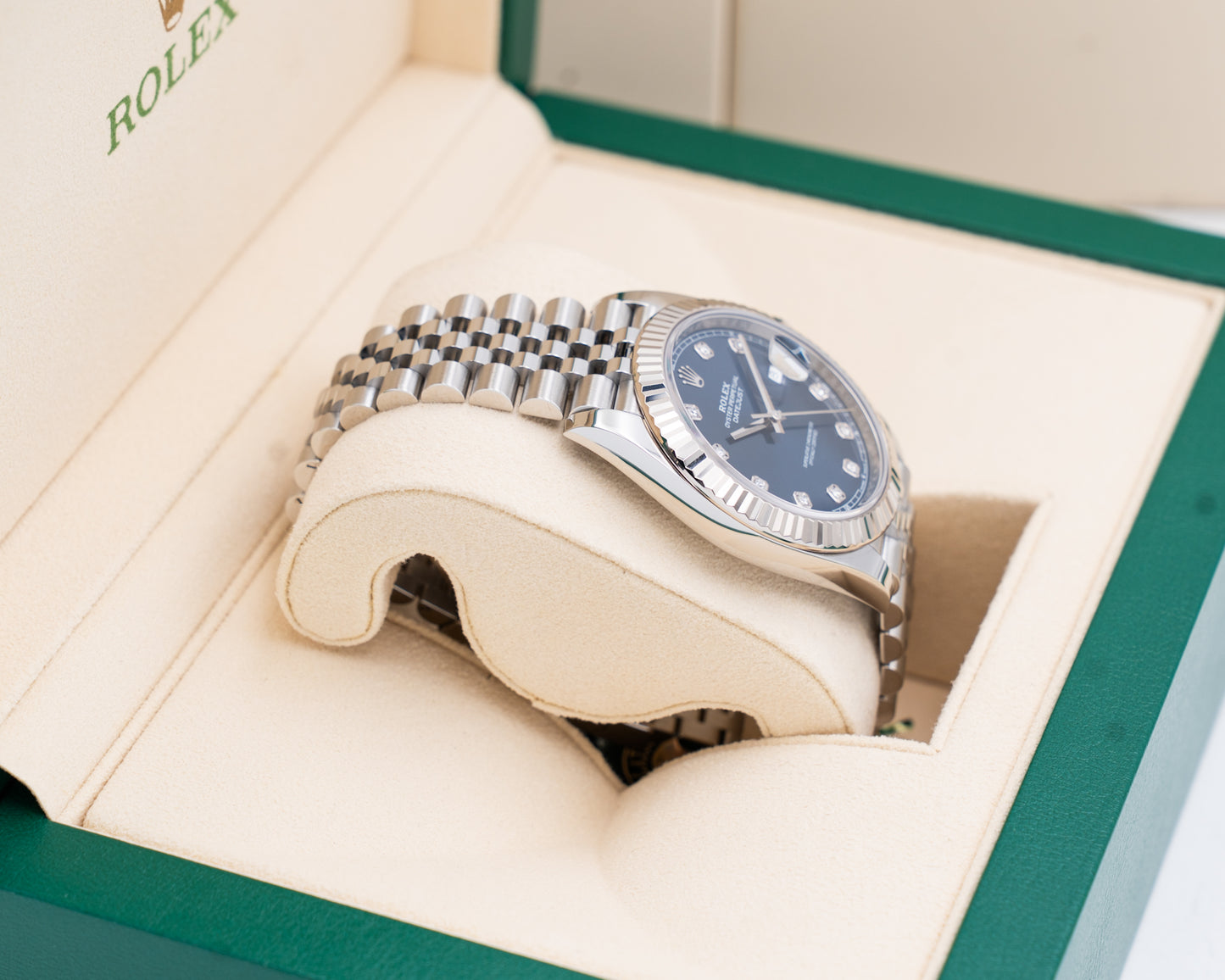 Rolex Datejust 41mm 126334 Blue Diamond Dial Fluted Jubilee 2022