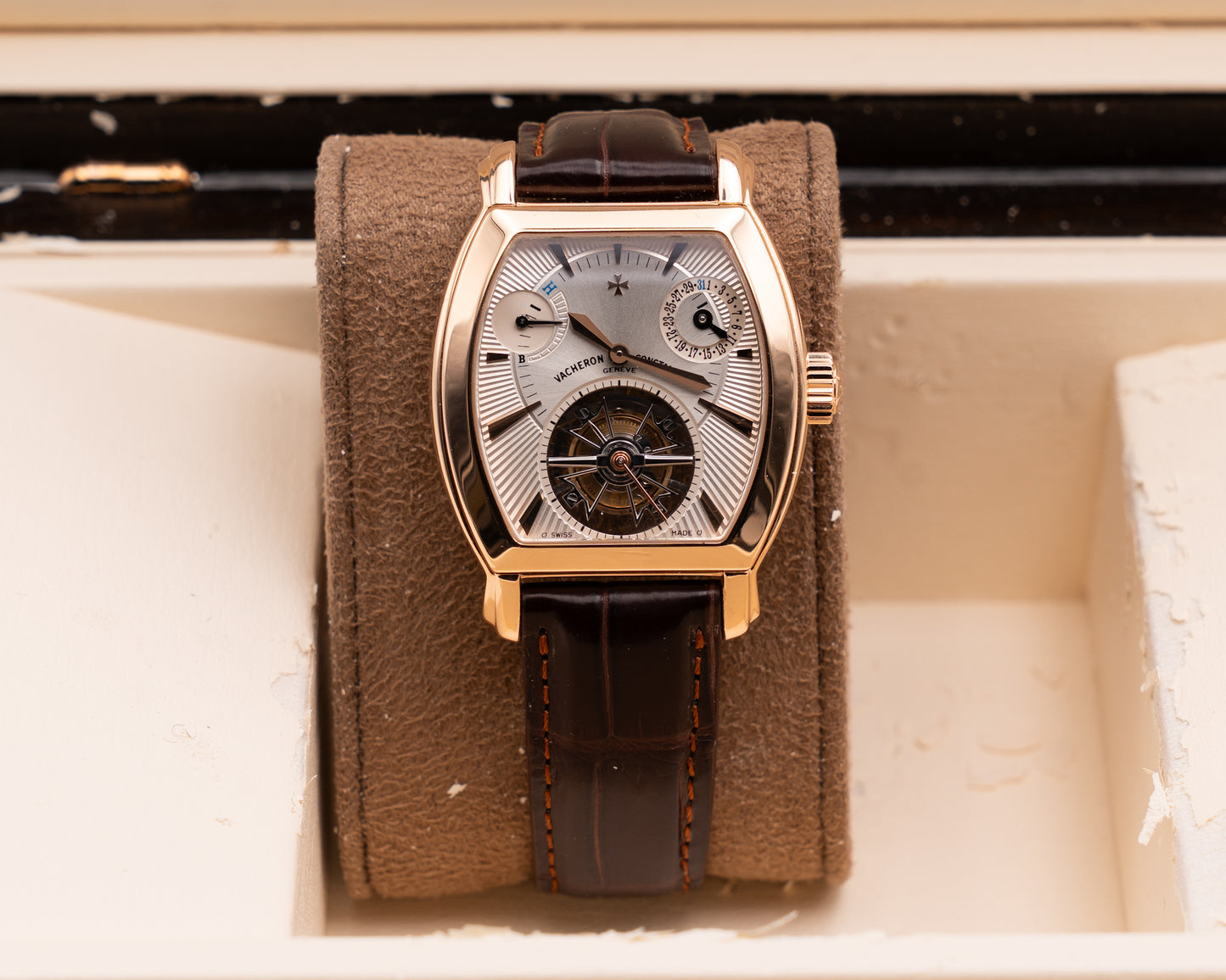 Vacheron Constanting Malte Tourbillon 36mm 30066/000R-8816 Tonneau Rose Gold