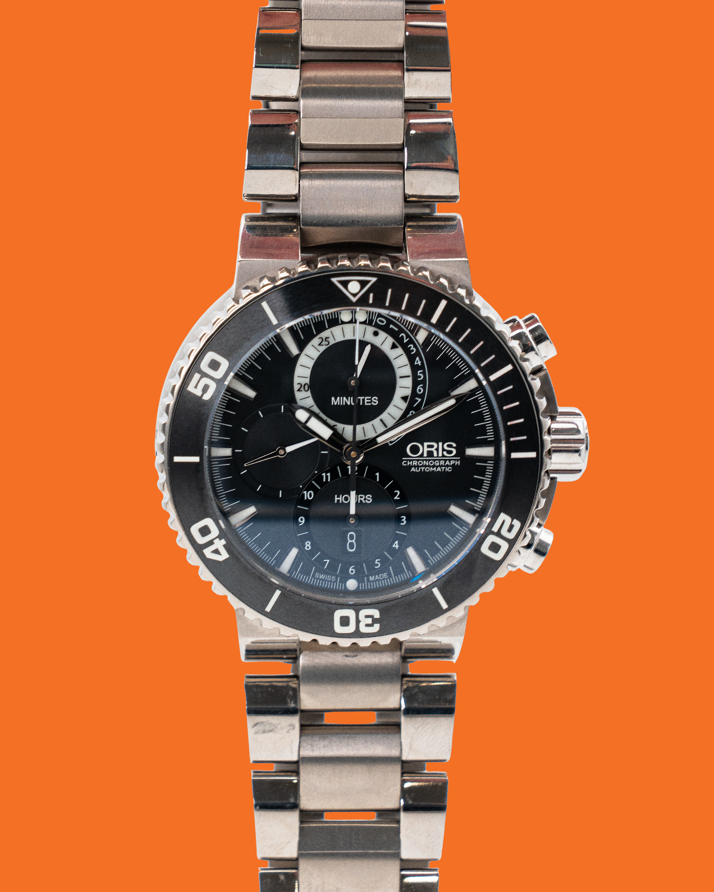 Unworn Oris Carlos Coste Limited Edition 47mm 674 7655 71 84 Black Chronograph