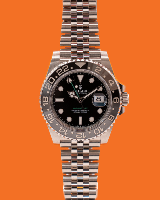 Rolex GMT Master II 40mm 126710GRNR Bruce Wayne on Jubilee 2025