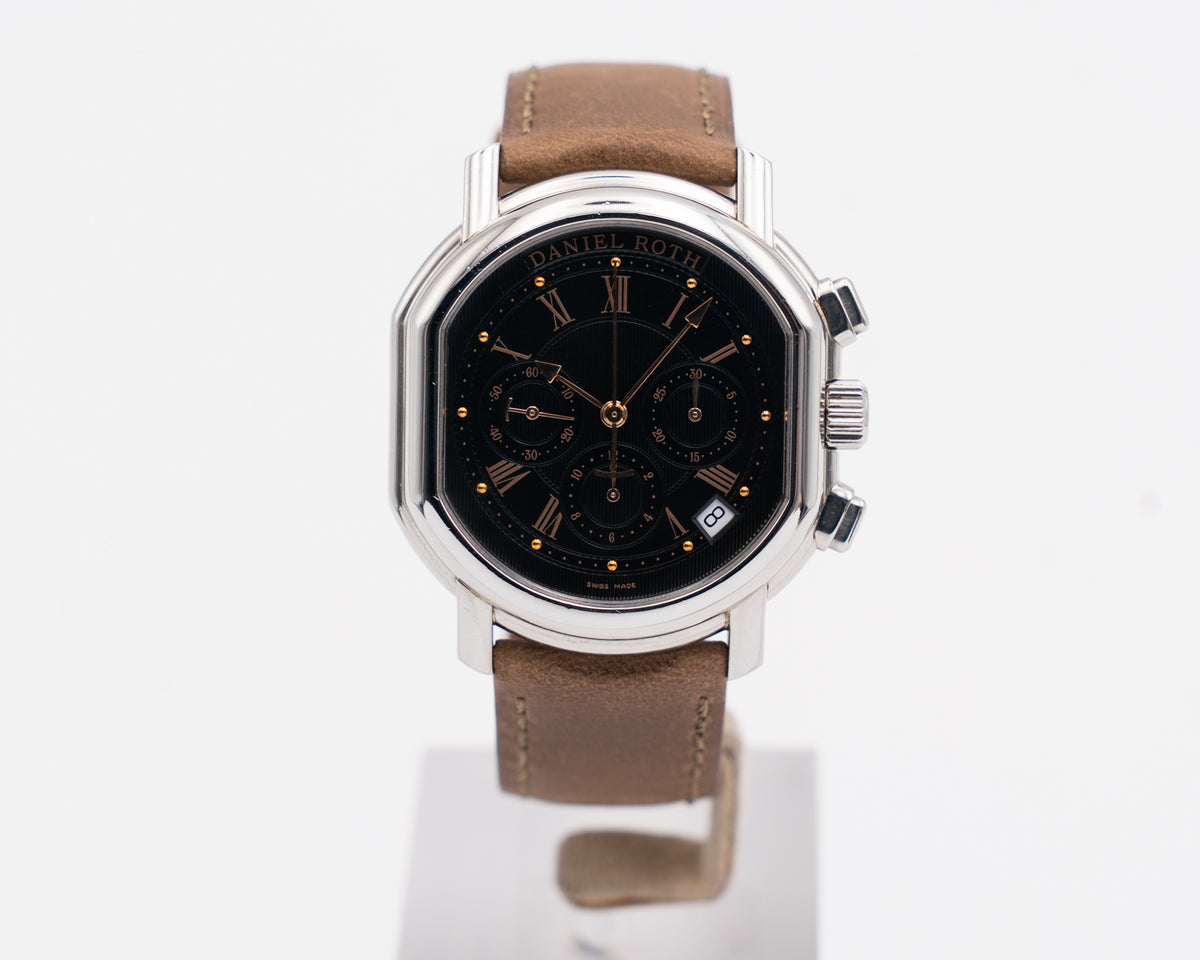Daniel Roth Sport Automatic 38mm s247 Steel Chronograph