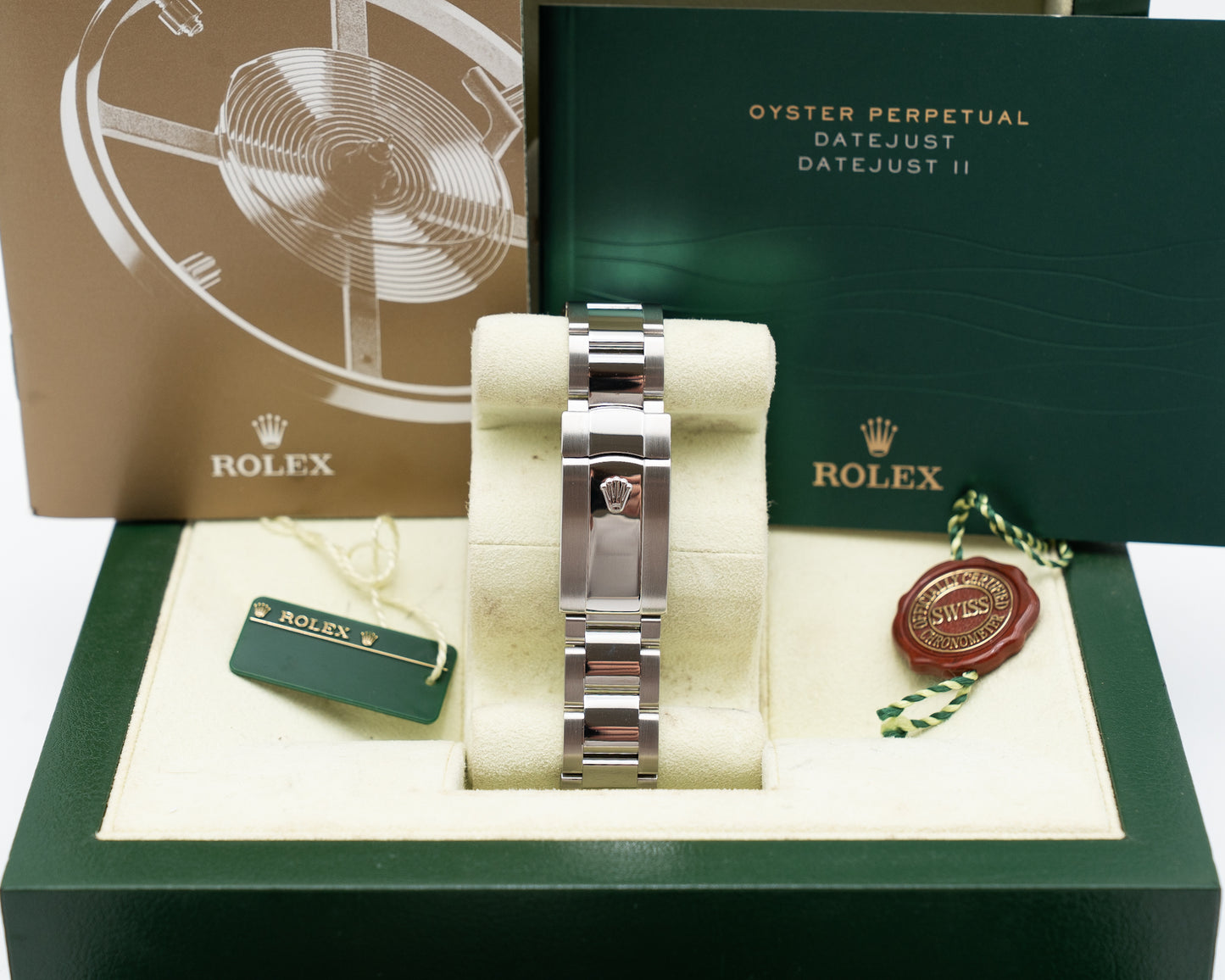 Rolex Datejust II 116334-0009 Fluted Dark Rhodium Diamond 2013