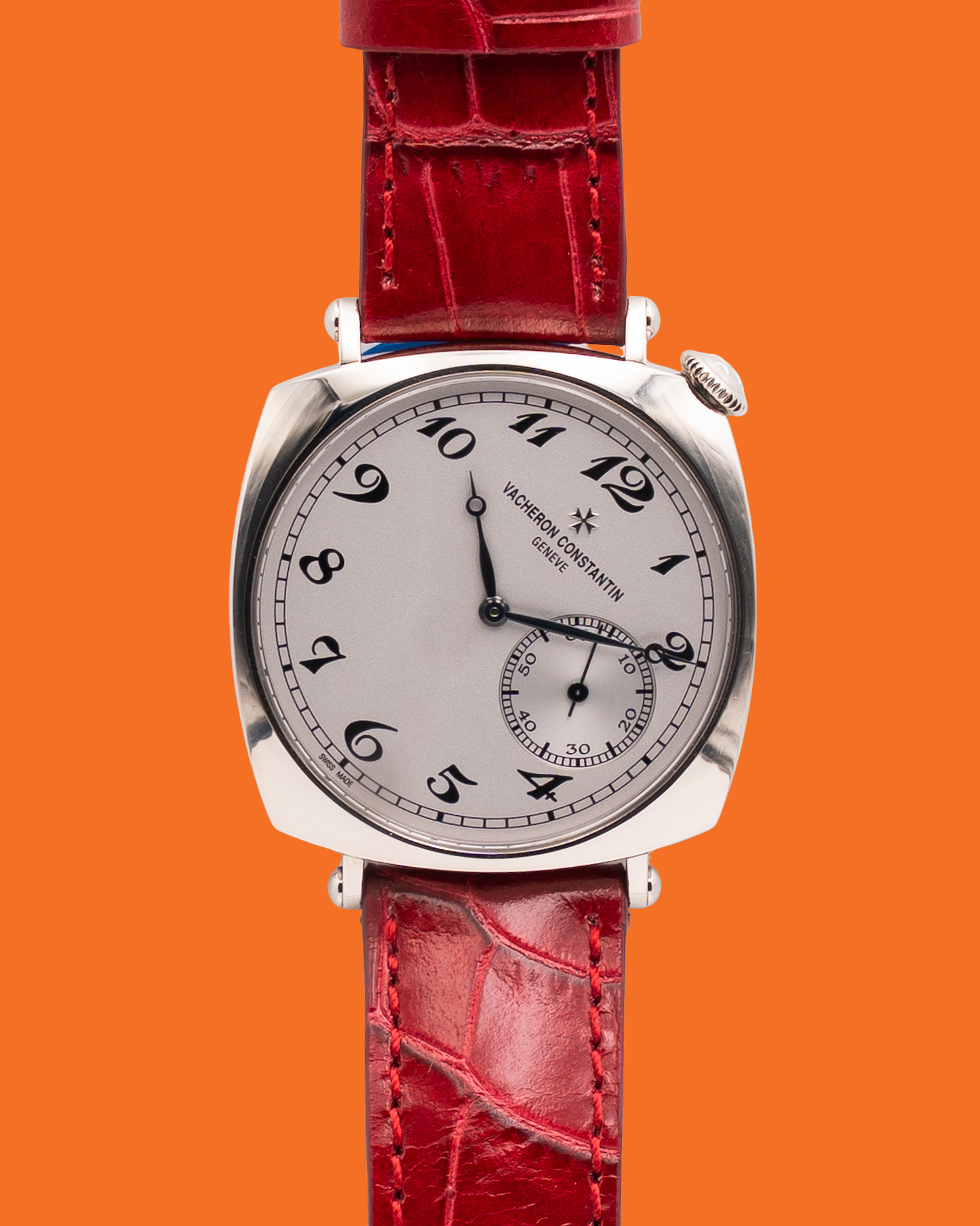 UNWORN STICKERED Vacheron Constantin Historiques American 1921 36.5mm 1100s White Gold Red Alligator Strap 2026