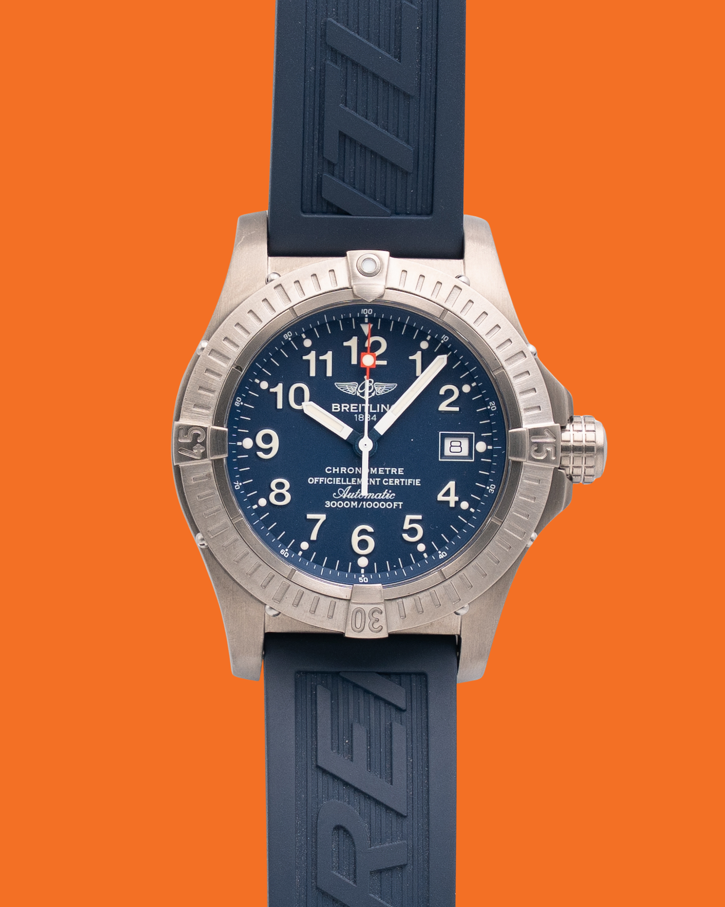 Breitling Avenger Seawolf 44mm E17370 Blue Dial Blue Strap 2011